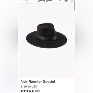 Lack of Color Noir Rancher Special, new with tags, size S